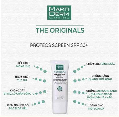 Kem chống nắng Martiderm The Originals Proteos Screen SPF50+ Fluid Cream