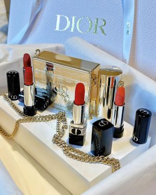 Set Son Dior Rouge Limited Edition 4 Màu Kèm Clutch thời trang (hết hàng)