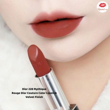 Son môi DIOR Rouge Dior Couture 228 Mythique Velvet Finish Màu Đỏ Gạch