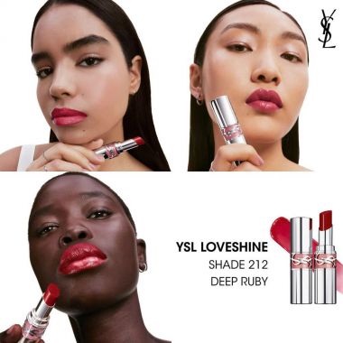 Son YSL Loveshine Wet Shine Lipstick 212 Deep Ruby