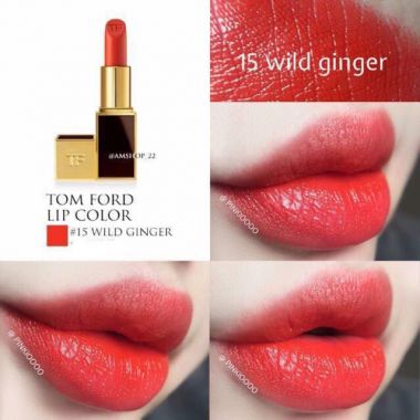 Son Tom Ford màu 15 Wild Ginger – Cam đỏ