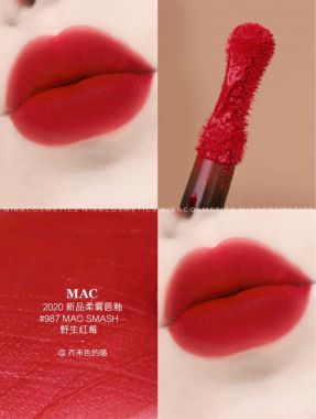  Son MAC 987 M-A-C Smash- Powder Kiss Liquid – Đỏ Tươi