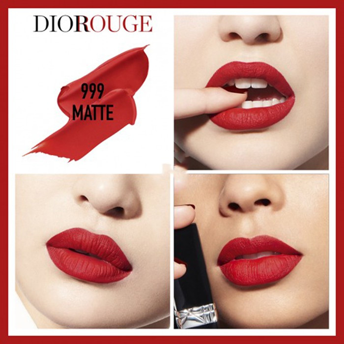 Son Dior Rouge 999 Matte Màu Đỏ Tươi 
