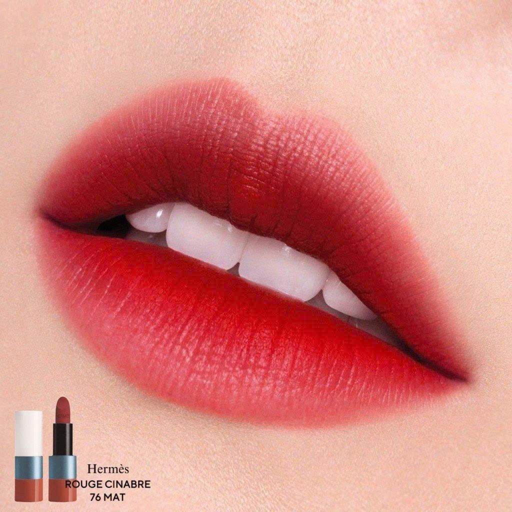 Son Hermes 76 Rouge Cinabre Màu Đỏ Đất 
