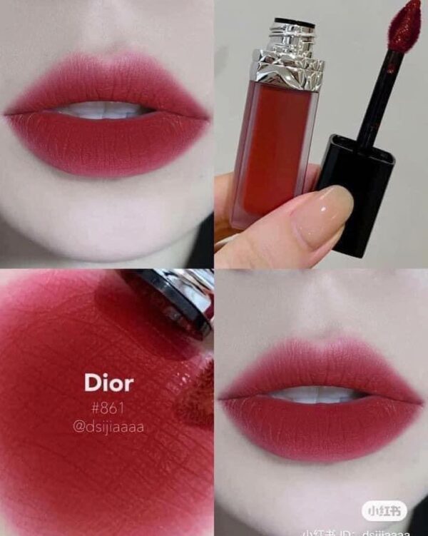 Son Kem Dior 861 Forever Charm Màu Đỏ Cherry